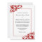 Red and White Flourish Swirls Wedding
