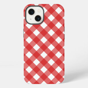 Red and white gingham Case-Mate iPhone case
