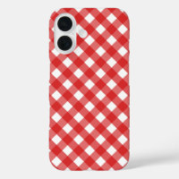 Red and white gingham