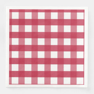 Red and White Gingham Trivet Napkin