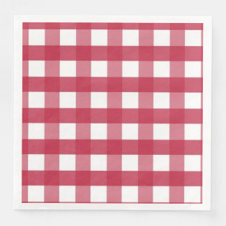 Red and White Gingham Trivet Napkin