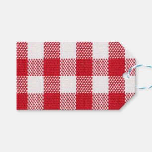 Red and White GinghamTag  HAMbyWG Gift Tags