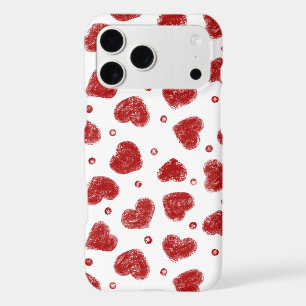 Red and White Hearts pattern