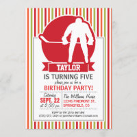 Red and White Hockey Player, Red, Orange, Green