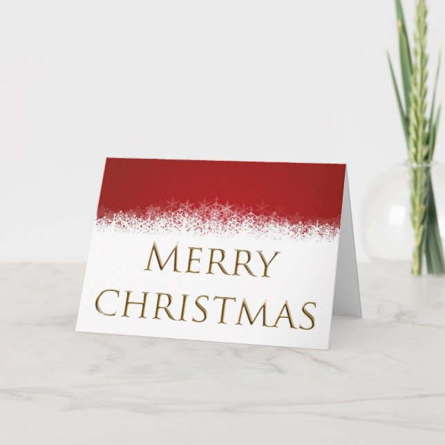 Red and White Holiday Card (Front)