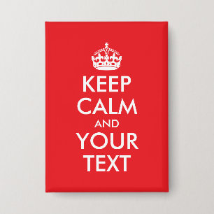 Red and White Keep Calm Parody