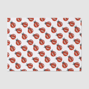 Red And White Ladybugs Gift Tissue Tissue Paper