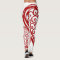 Red and White Leggings
