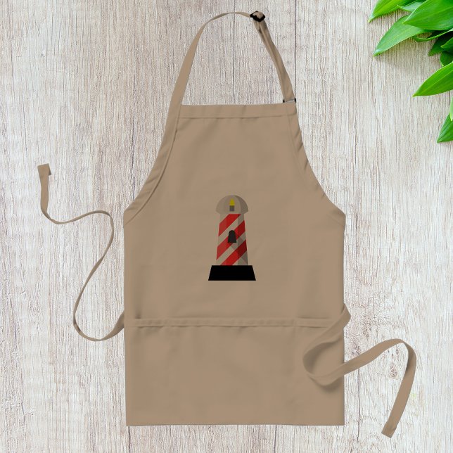 Red And White Lighthouse Apron (Creator Uploaded)