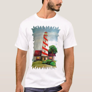 Red and white lighthouse T-Shirt