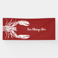 Red and White Lobster Personalised
