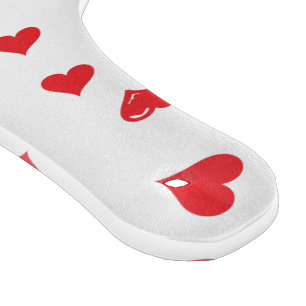 Red and White Love Heart Cutting Board