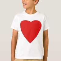 Red and White Love Heart Design.