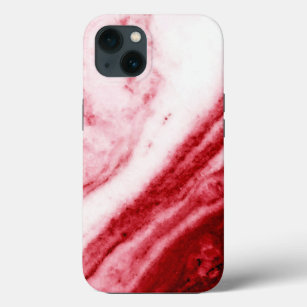 Red and White Marble  Case-Mate iPhone Case