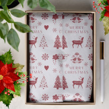 Red and White Merry Christmas 