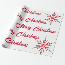 Red and White Merry Christmas 