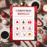 Red and White Modern Christmas Bingo jigsaw Puzzle<br><div class="desc">Red and White Modern Christmas Bingo jigsaw Puzzle.
Christmas Bingo Jigsaw Puzzle is the perfect gift for any occasion specially in Christmas for children. So many peoples likes Christmas Bingo. You can choose it for anyone.</div>