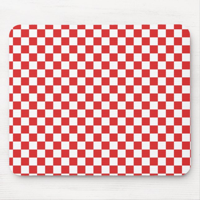 Red and White Mouse Mat (Front)