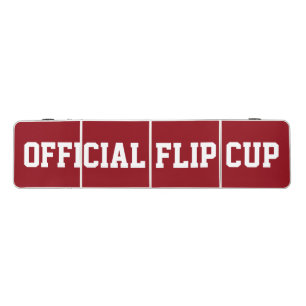 Red and White Official Flip Cup Table