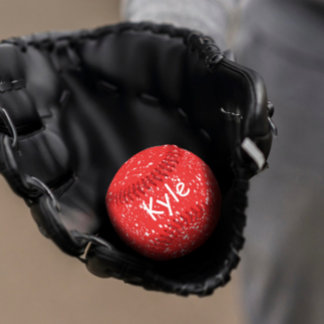 Red and white personalised Baseball