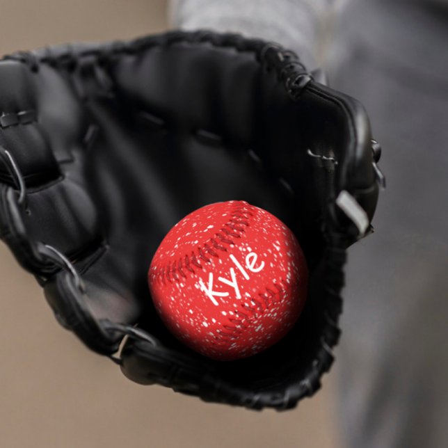 Red and white personalised Baseball (Creator Uploaded)
