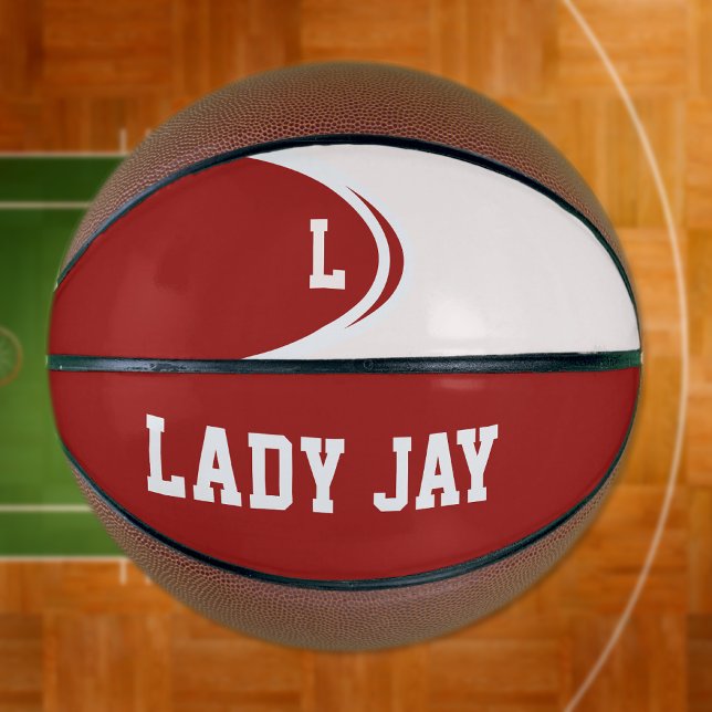 Red and White Personalised Basketball (Creator Uploaded)