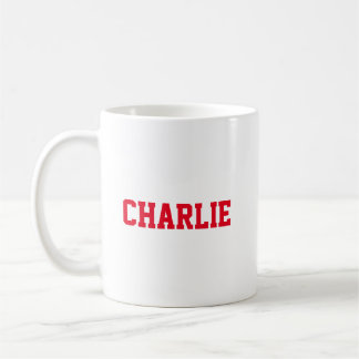 Red and White Personalised Coffee Mug
