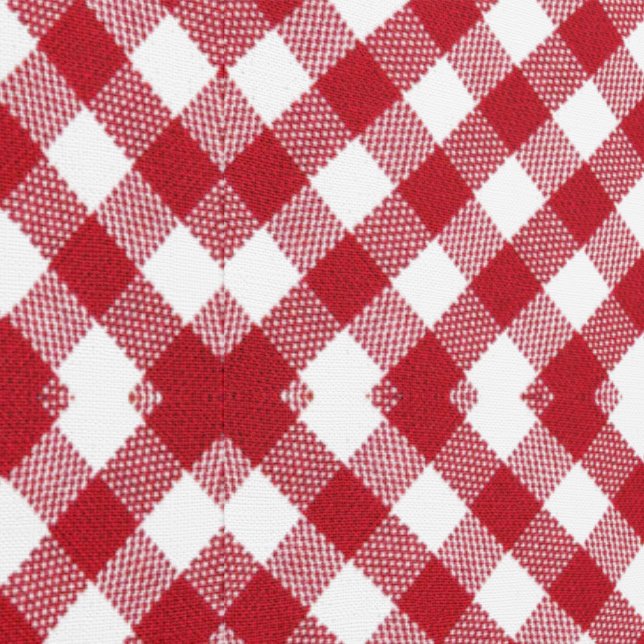 Red and White Plaid Check Wallpaper (Seam)
