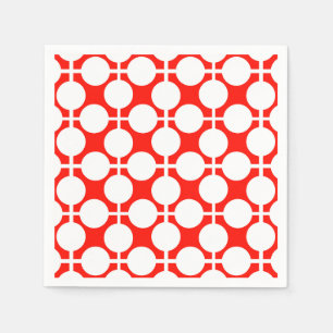 red and white polka dot and check pattern is fa napkin