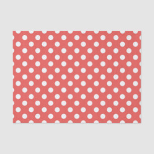 Red and White Polka Dot Birthday Party Tissue Paper