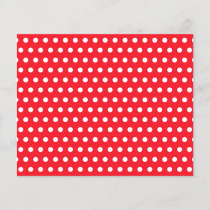 Red and White Polka Dot Pattern. Spotty.
