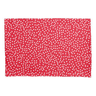 Red and White Polka Dot Pillowcase