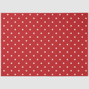 Red and White Polka Dot Tissue Paper