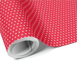 Red and White Polka Dot Wrapping Paper