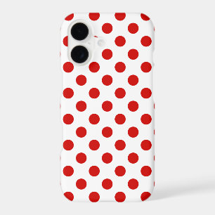 Red and white polka dots