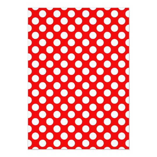 Red and White Polka Dots Card