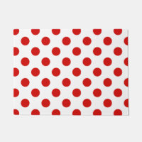 Red and white polka dots