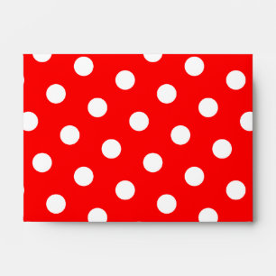 Red and White Polka Dots Envelopes