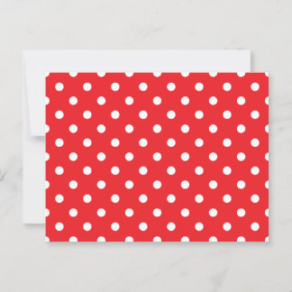 Red and White Polka Dots Postcard