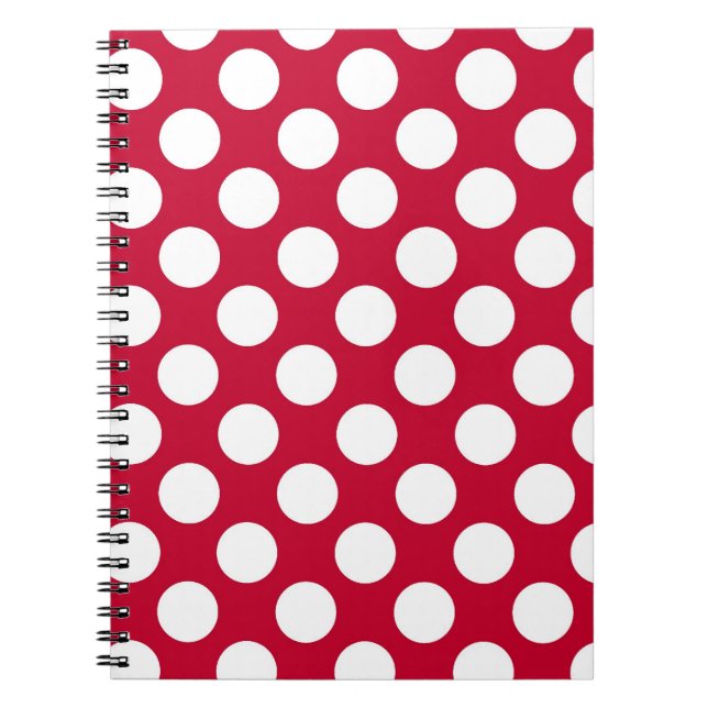 Red and White Polkadots Notebook (Front)