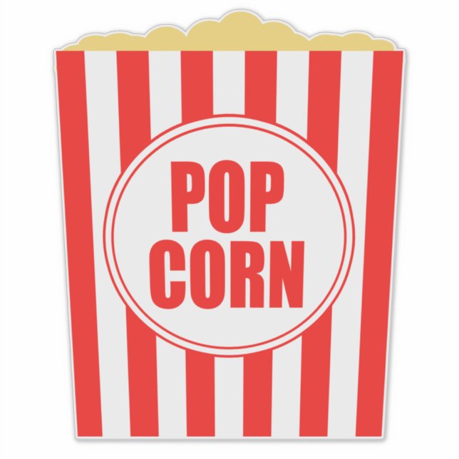 Red And White Popcorn Bucket (Front)