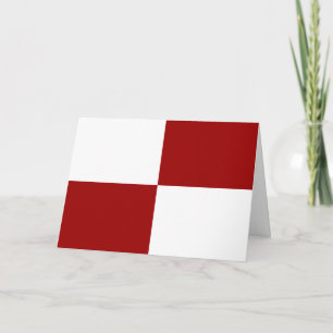 Red and White Rectangles Birthday Card