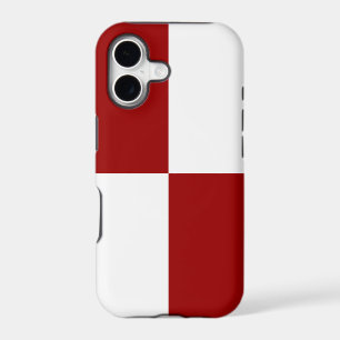 Red and White Rectangles iPhone 8 Plus Tough Case