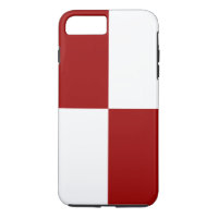 Red and White Rectangles iPhone 8 Plus Tough Case
