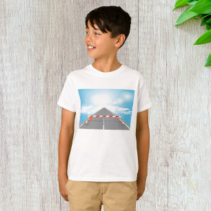 Red and White Road Barrier Blocked Access T-Shirt