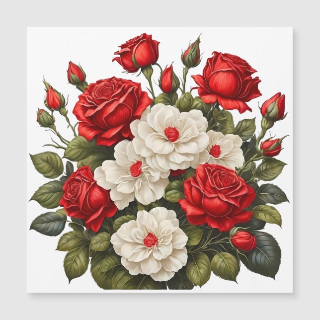 Red and white roses (Front)