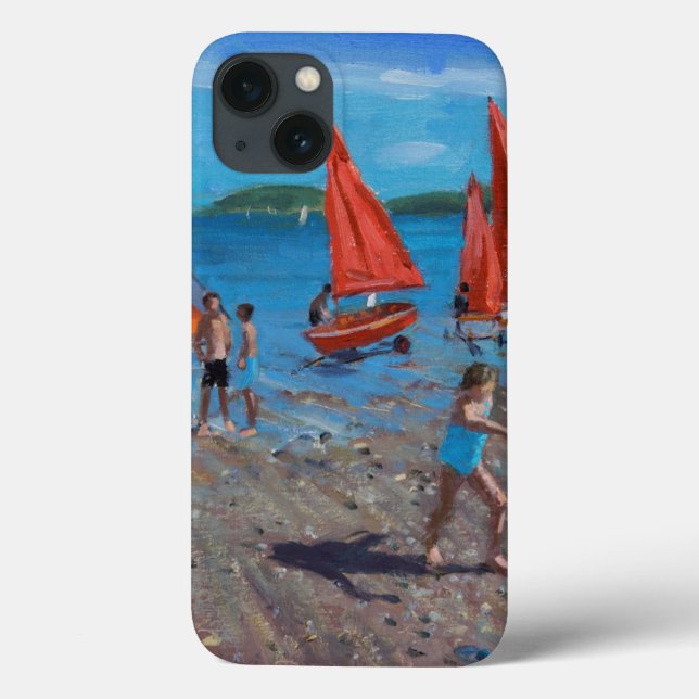 Red and White Sails Abersoch Case-Mate iPhone Case (Back)