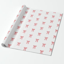 Red and White Satin Bows Red Candy Cane Stripe Bow