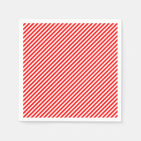 Red and White Small Size Diagonal Stripes Paper