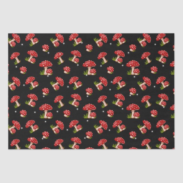 Red and White Spotted Mushroom Tissue Paper (Front)